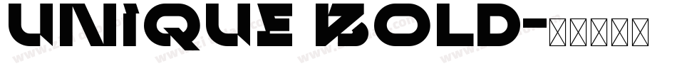 Unique BOLD字体转换